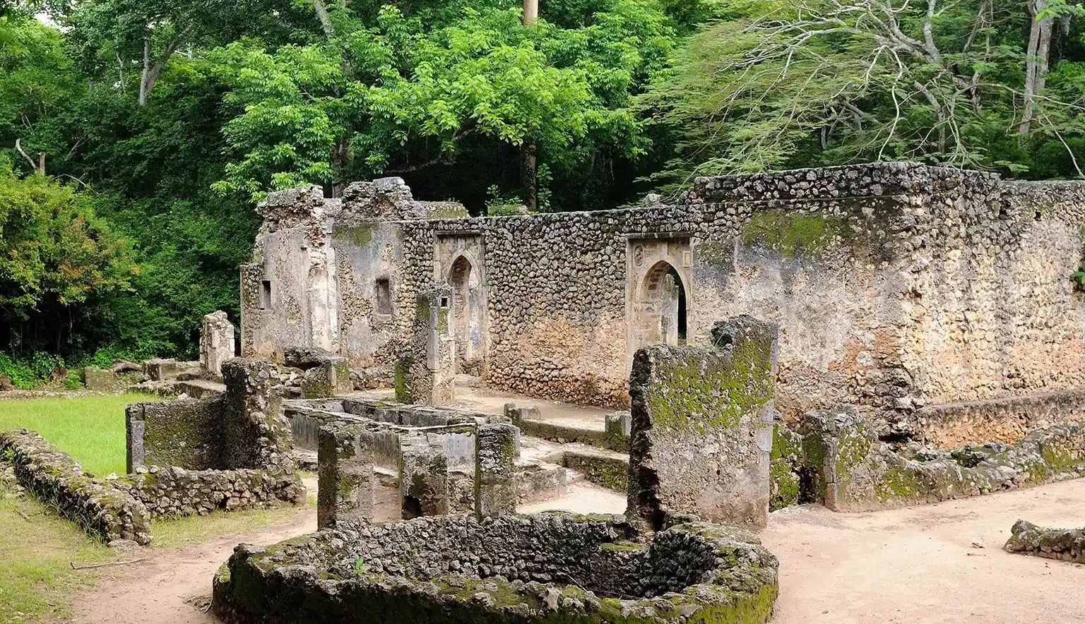 Gedi Ruins archaeological site near Watamu Kenya
